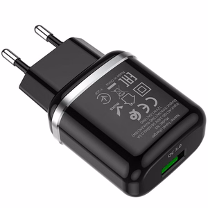 Tālruņa lādētājs Hoco USB A QC3.0 3A 18W N3 melns