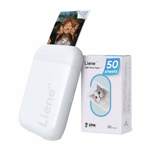Портативный фотопринтер Liene Pearl 2x3" (белый)
