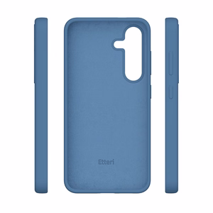 Силиконовый чехол Etteri Mag для Samsung Galaxy S25 Edge тёмно-синий