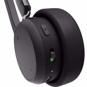 Lenovo 4XD1Q30302 bezvadu austiņas ar mikrofonu, ar stīpu, zvaniem/mūzikai, Bluetooth, melnas