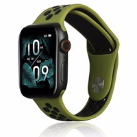 Beline Siksniņa Apple Watch Sport Silicone 38/40/41mm zaļš/melns