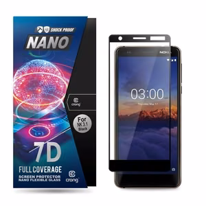 Гибридное защитное стекло Crong 7D Nano Flexible Glass 9H для Nokia 3.1