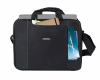 Esperanza SALERNO 39.6 cm (15.6") Toploader bag melns, sarkans