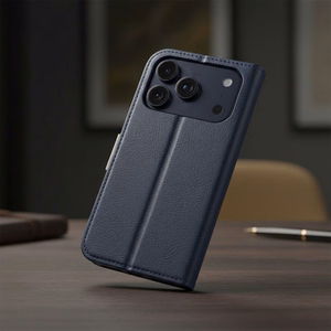 Flip case for iPhone 17 PRO / 18 PRO Split Book navy and cream