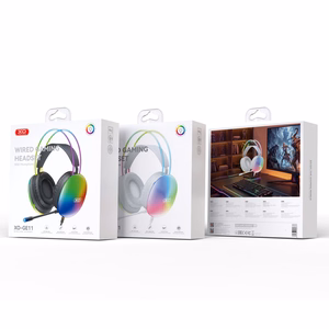 XO vadu austiņas GE11 jack 3,5mm - USB-A melnas RGB mikrofons