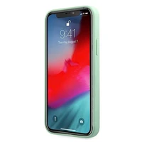 Guess GUHCP12SLSLMGGN iPhone 12 mini 5.4" zaļš/zaļš cietais apvalks Metal Logo Script