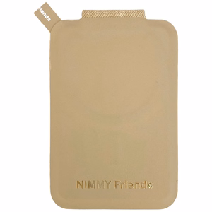 Nimmy New Big-Eye Cute Pets 2.0 Cat MagSafe magnētiskais karšu maciņš tālrunim ar statīvu – brūns