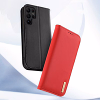 Dux Ducis Hivo viedtālruņa apvalks Samsung Galaxy S23+ atverams apvalks ar maku un RFID aizsardzību melns