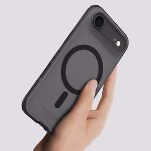 Nillkin Super Frosted Shield Pro MagSafe saderīgs apvalks iPhone 17 Air - caurspīdīgs, melns