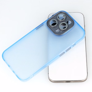 AG Matte Series viedtālruņa apvalks Iphone 15 Plus gaiši zils