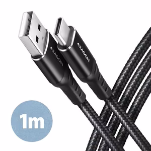 Axagon USB-C uz USB2.0 kabelis 1m melns BUCM-AM10AB