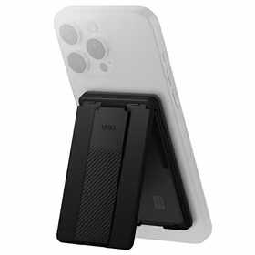 Uniq Heldro ID magnētisks maks ar statīvu un siksniņu - melns