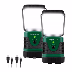 LEPRO 3300008-2 kempinga lampa, 4400mAh, 2 gab. iepakojums