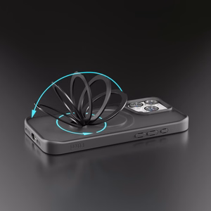 Etteri Matēts Mag Ring maciņš for iPhone 16 Pro Max 6,9" melns