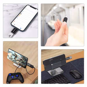 Wozinsky WALA-01 Lightning uz USB-A OTG adapteris – melns