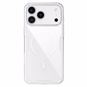 Nillkin Nature TPU Pro magnētiskais viedtālruņa apvalks, saderīgs ar MagSafe, iPhone 17 Pro Max – caurspīdīgs