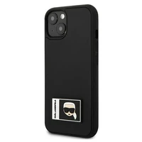 Viedtālruņa apvalks Karl Lagerfeld Ikonik Patch Case iPhone 13 - melns