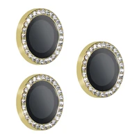 Temperētais stikls HARD DIAMOND kamerai (objektīvam) iPhone 17 Pro/17 Pro Max – zelta krāsas, 3 gab.