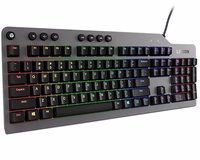 Lenovo Legion K500 keyboard Gaming USB QWERTY US English melns, pelēks