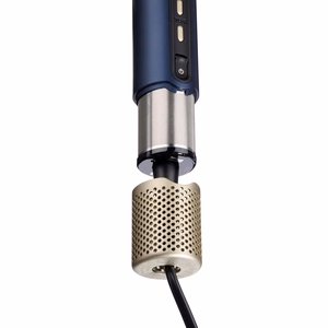 BaByliss AS6550E – 1500 W joniskā karstā gaisa matu veidošanas suka, 3 temperatūras līmeņi, zila / zelta