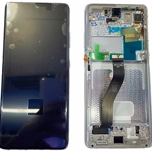 Oriģinālais Samsung G998 / Galaxy S21 Ultra LCD ekrāna un skārienpaneļa modulis ar rāmi, sudrabots Phantom Silver (servisa iepakojums)