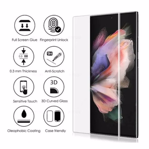 Rūdīts stikls Nano Optics 5D UV līme Samsung S928 S24 Ultra caurspīdīgs
