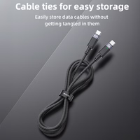 Yesido Kabelis CA160 austa - Type C uz Type C - PD 60W 1,2 metri melns