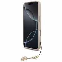 Guess 4G Charms Collection Magnētiskais viedtālruņa apvalks iPhone 17 - rozā