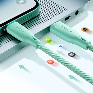 Joyroom Multi-Color Series S-A34 USB-A / USB-C 100W kabelis 1m - balts