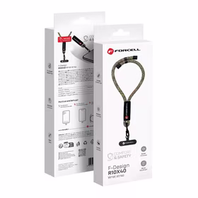 FORCELL F-DESIGN R10X40 rokas telefona siksniņa ar regulējamu garumu (maks. 20cm cilpā) zaļa rozā violeta