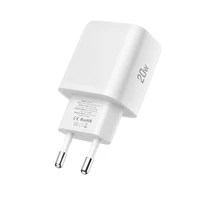 Tech-Protect NCA20 PD 20W QC3.0 USB-A / USB-C sienas lādētājs + USB-C / Lightning kabelis 100cm - balts