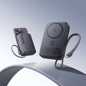 Ārējā baterija Power Bank Hoco Q44A 45W Magnetic 20000mAh melna