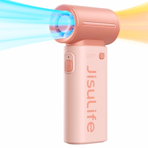 Jisulife Life9 3600 mAh pārnēsājams rokas mini USB ventilators-pūtējs, rozā