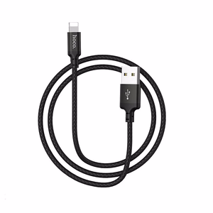 Kabelis (m) - USB A uz Lightning Hoco 1 m X14 melns (m)