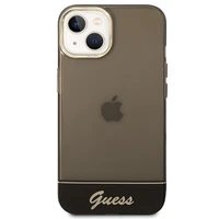 Guess GUHCP14MHGCOK iPhone 14 Plus 6.7 "melns/melns cietais apvalks Translucent