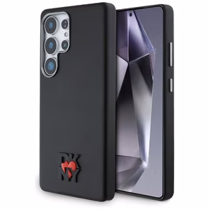 DKNY Ādas Heart of NY viedtālruņa apvalks Samsung Galaxy S25 Ultra - Melns