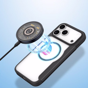 Чехол Dux Ducis Skin X Pro для iPhone 17 Pro с кошельком, совместимый с MagSafe - чёрный