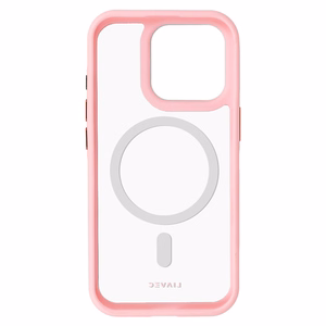 Liavec Hybrid Magsafe Clear Case for Iphone 15 Pro Max light pink