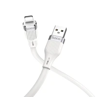 USB kabelis Hoco U72 Lightning 1,2 m silikona balts