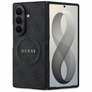 Melns Guess 4G Classic MagSafe vāciņš Samsung Galaxy Z Fold8 Ultra tālrunim