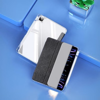 DUX DUCIS planšetdatora maciņš (m) UNID saliekams ar zīmuli uzglabāšanas vietu iPad Pro 11 (2024) melns