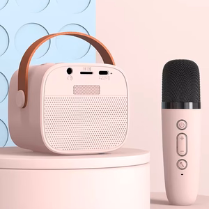 Blavec Портативная Bluetooth-колонка WS-07 Karaoke Party — 5W с 2 микрофонами (WS07-2MP) розовый