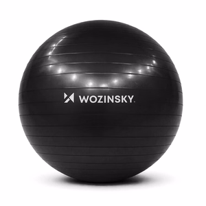 Wozinsky WGB65BB vingrošanas bumba 65 cm - melna