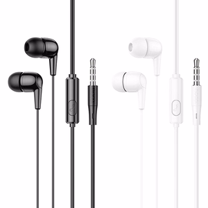 HOCO vadu austiņas Jack 3,5 mm ar mikrofonu M97 melnas