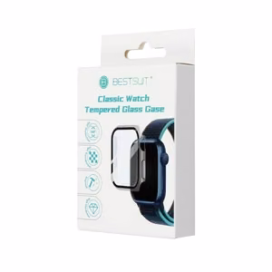 Bestsuit apvalks ar hibrīdo stiklu Apple Watch Ultra/Ultra 2/Ultra 3 49mm - melns