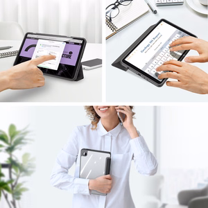 Dux Ducis Toby apvalks ar flip statīvu Samsung Galaxy Tab A9 8.7'' - melns