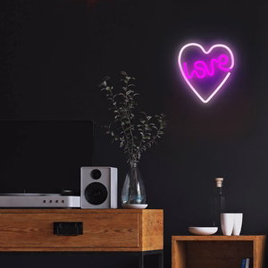 Neon LED Light LOVE HEART violets balts NNE02 Neolia