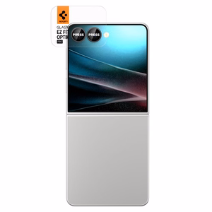 Spigen Optik Pro HD Glas.TR EZ Fit 2 komplekts Kameras aizsargs Samsung Galaxy Z Flip 7 - melns