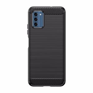 Carbon Case silikona viedtālruņa apvalks Nokia C300 - melns