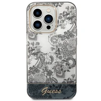 Guess GUHCP14XHGPLHG iPhone 14 Pro Max 6.7 "pelēks/pelēks cietais apvalks Porcelain Collection
